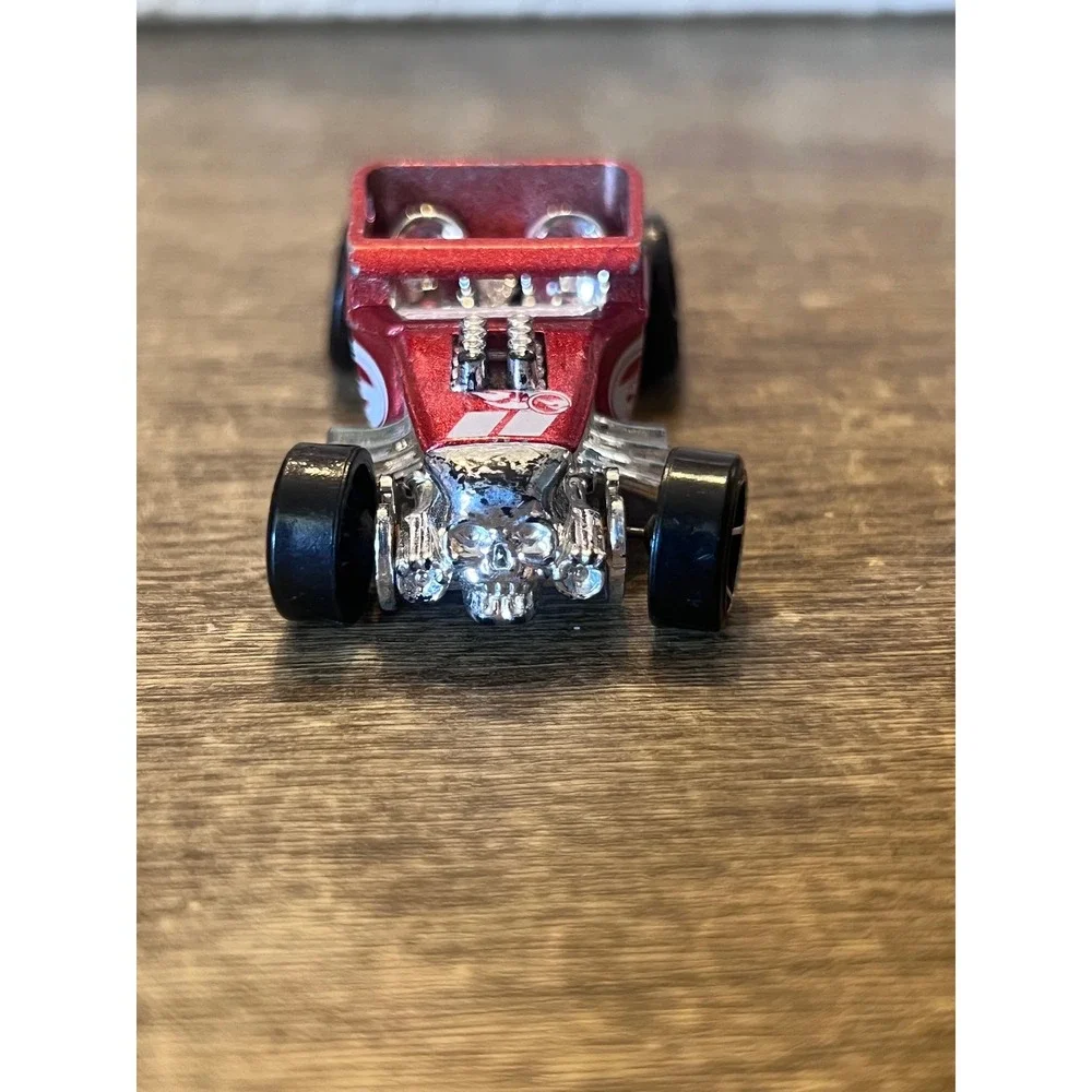 Hot Wheels Bone Shaker Open Top Metallic Red Skulls‎ Hot Rod Loose Die Cast EUC